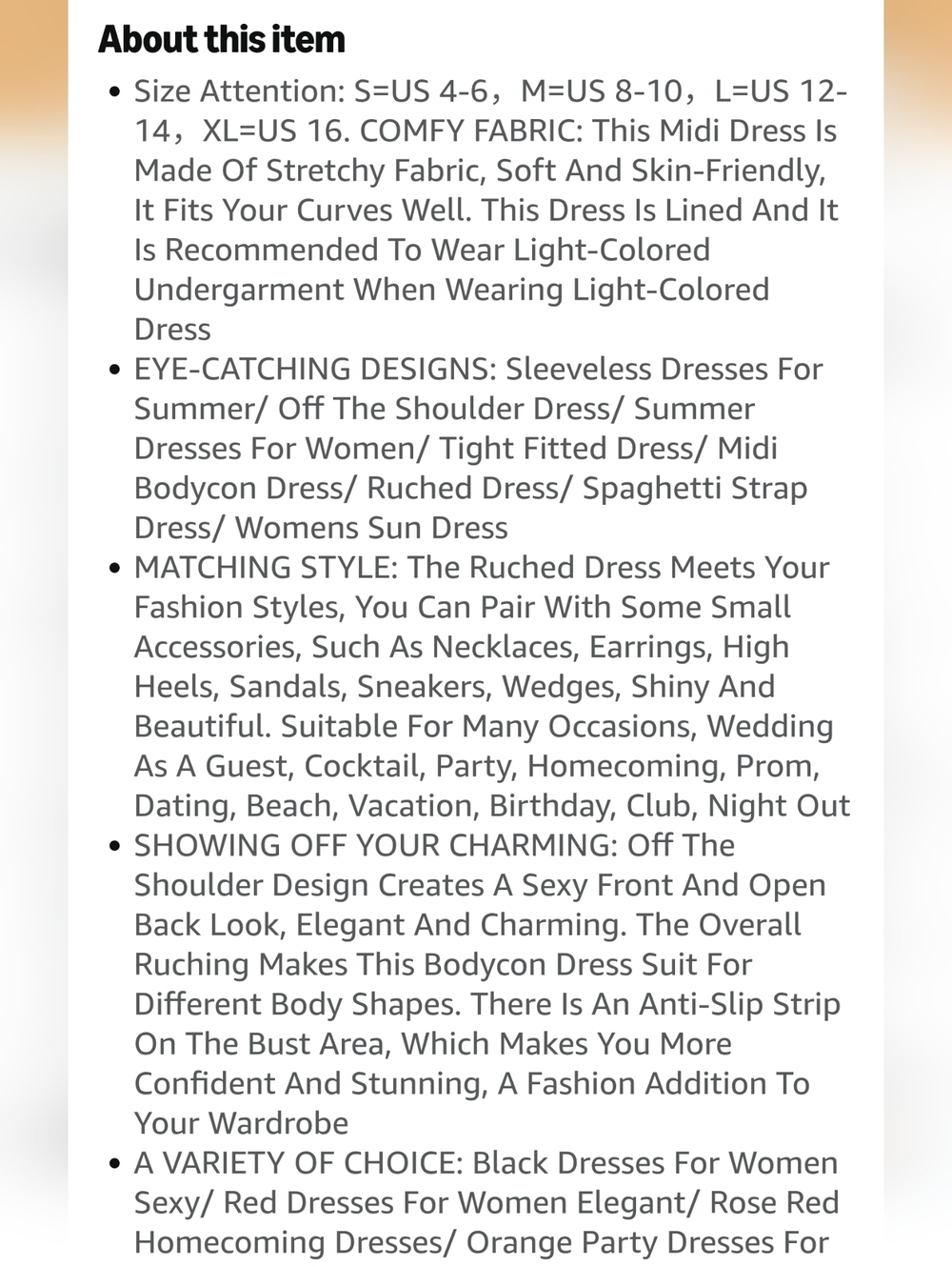 PRETTY GARDEN Summer Wedding Guest Dress for Women Ruched Size Medium - Picture 6 of 8